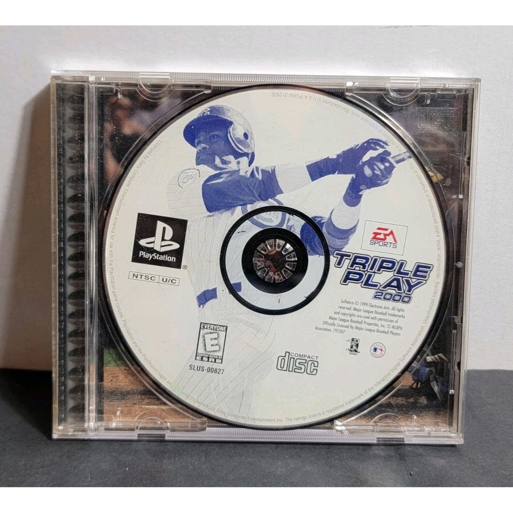 1999 PS1 Triple Play 2000 Sony PlayStation 1 Game EA Sports SLUS-00827 Tested